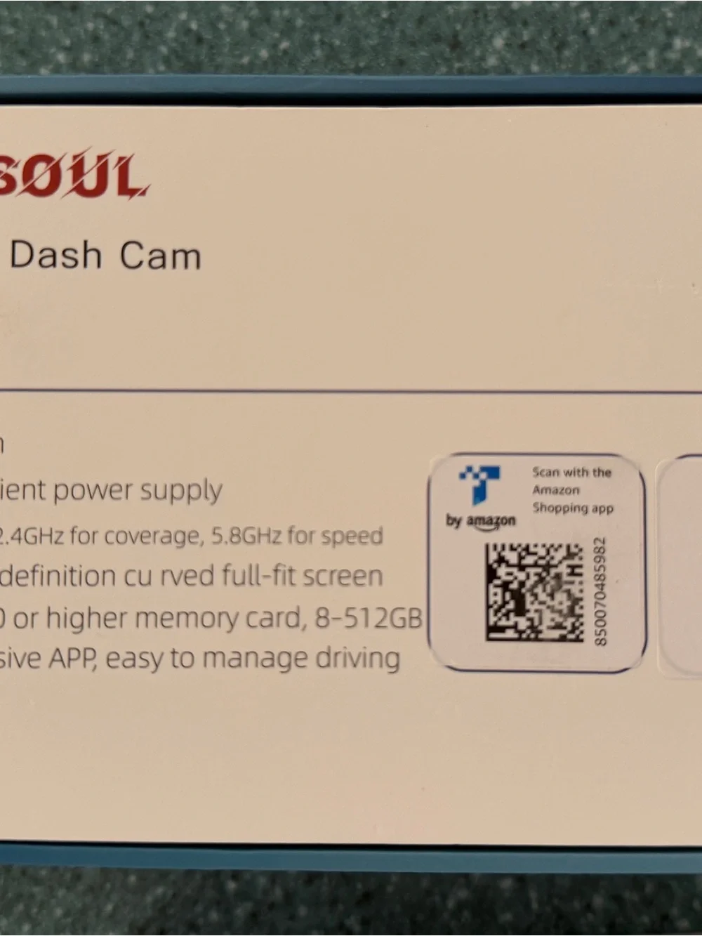 Dash Cam Front & Rear (Black) with 128GB
